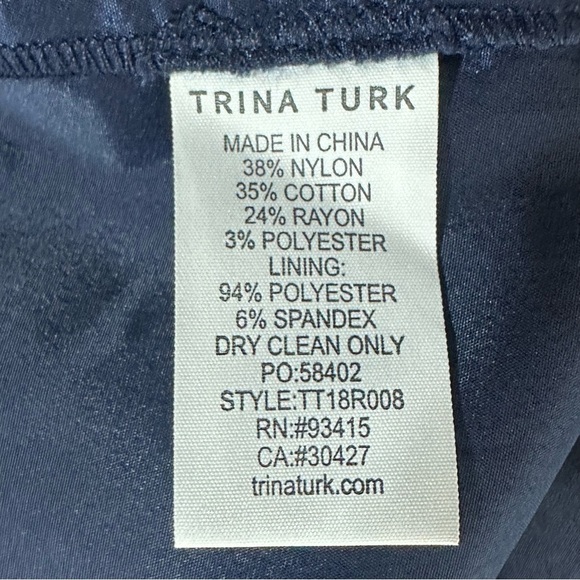 Trunk Turk Women’s Size 2 Wynton Navy Blue Lace Lined Dress New With Tags - Picture 11 of 14